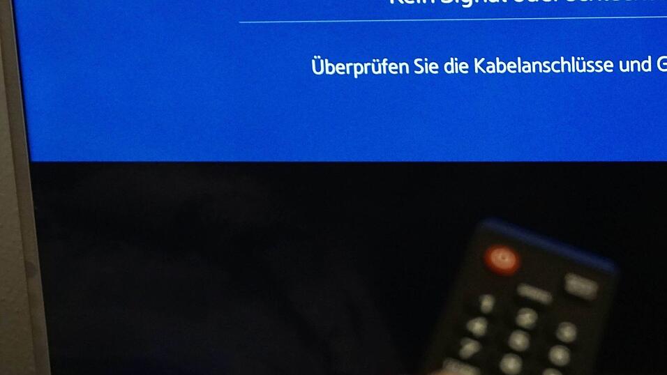 Keinen TV-Empfang haben derzeit etliche Straubinger Haushalte. (Symbolbild)