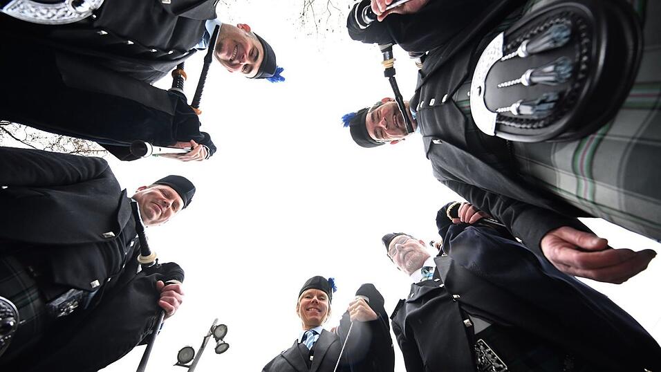 Mit Dudelsack und Kilt besuchten einige die Parade in M&uuml;nchen.