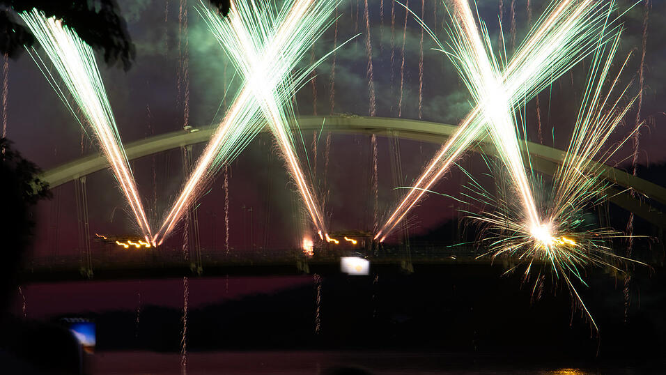 'Donau in Flammen' fand heuer zum 20. Mal in Vilshofen statt.