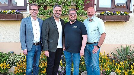 Jürgen Beier, Johann Weigert, Volker Rößler und Fraktionssprecher Stefan Adler (von links).