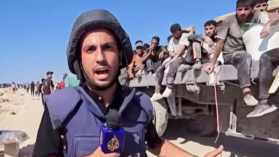 Der Korrespondent des arabischen Senders Al-Dschasira, Anas al-Scharif, wurde zusammen mit anderen Journalisten getötet. (Archivbild) Der Korrespondent des arabischen Senders Al-Dschasira, Anas al-Scharif, wurde zusammen mit anderen Journalisten getötet. (Archivbild)