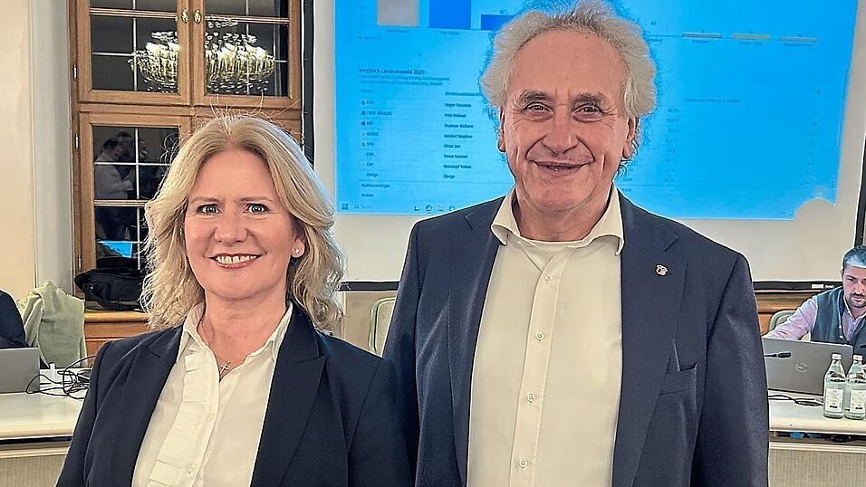 Susanne Hoyer (CSU) und Helmut Petz (FW)