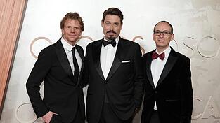 Tim Fehlbaum (l-r), Moritz Binder und Alex David von «September 5».