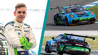 Alexander Tauschers Auto der zu Ende gegangenen Saison: ein Porsche 911 GT3 Cup mit 510 PS.