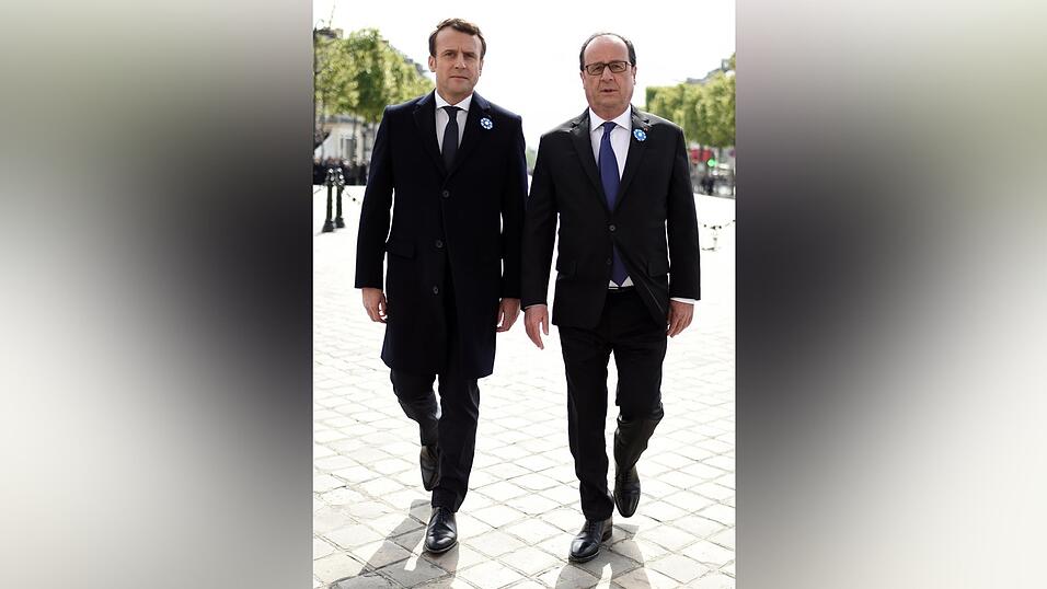 Nachdem Emmanuel Macron (links) 2017 als Pr&auml;sident &uuml;bernommen hatte, zog sich Fran&ccedil;ois Hollande (rechts) aus der Politik zur&uuml;ck. Bei den Parlamentswahlen kandidiert der 69-J&auml;hrige nun als Abgeordneter.