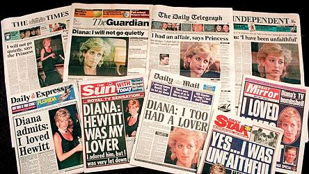 Das Interview beherrschte am Tag nach der Ausstrahlung die Titelseiten britischer Medien. (Archivbild) Das Interview beherrschte am Tag nach der Ausstrahlung die Titelseiten britischer Medien. (Archivbild)