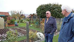 Fritz Fischl und Bruno Gruschka bei ihrem Rundgang. Fritz Fischl und Bruno Gruschka bei ihrem Rundgang.