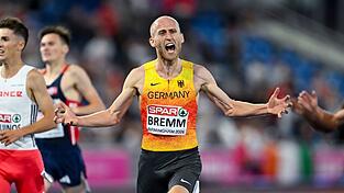 Florian Bremm stürmte über 5.000 Meter zu EM-Silber. Florian Bremm stürmte über 5.000 Meter zu EM-Silber.