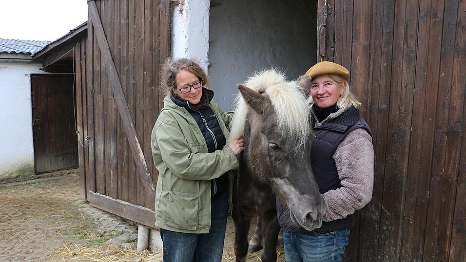 Mit gemischten Gefühlen blicken die Reitpädagoginnen Simone Beck, Hreimur und Gela Ahrens (v.l.) ihrem Umzug entgegen. Mit gemischten Gefühlen blicken die Reitpädagoginnen Simone Beck, Hreimur und Gela Ahrens (v.l.) ihrem Umzug entgegen.