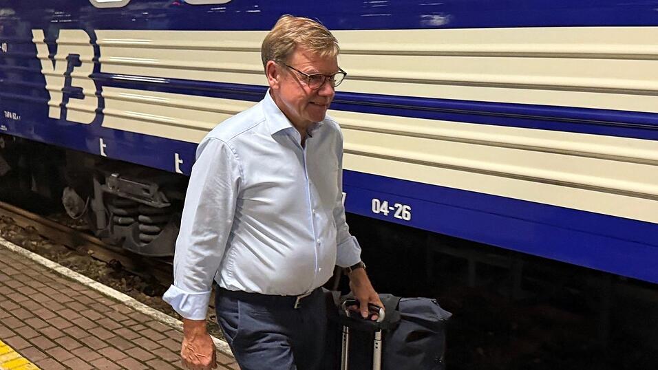 Wadephul reiste bereits zum vierten Mal als Außenminister mit dem Zug in die Ukraine. Wadephul reiste bereits zum vierten Mal als Außenminister mit dem Zug in die Ukraine.