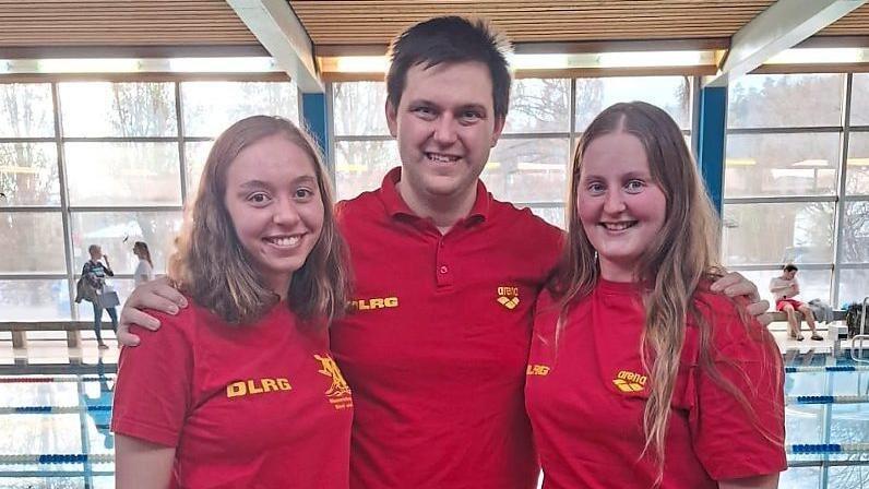 Sie waren die fleißigsten Schwimmer: Julia Stoiber (links), Alexander Engert, Maria Reichl Sie waren die fleißigsten Schwimmer: Julia Stoiber (links), Alexander Engert, Maria Reichl