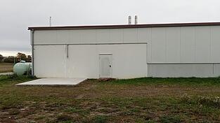 Das Fundament f&uuml;r den Pufferspeicher am Heizwerk ist fertiggestellt.
