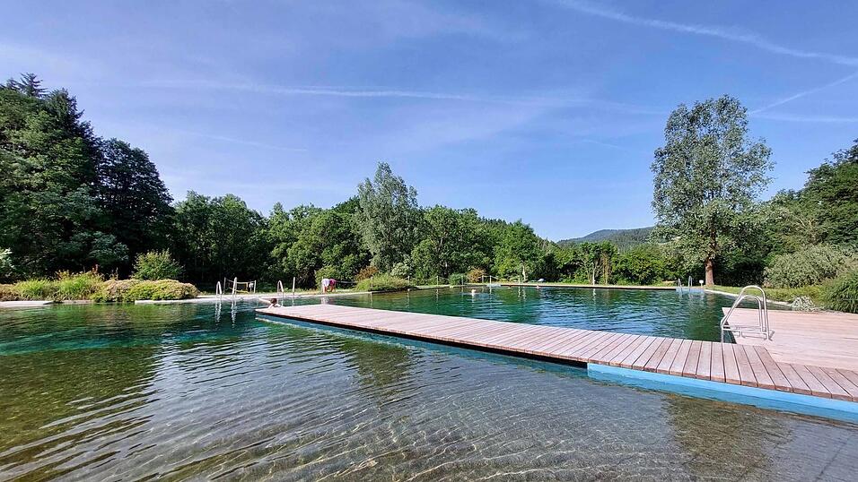 Klares Nass: Das Naturbad Drachselried ist seit Freitag er&ouml;ffnet.