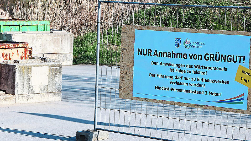 Bei der ab heute im Wertstoffhof Haunsbach m&ouml;glichen Anlieferung von Gr&uuml;ngut ist auf einige Vorsichtsma&szlig;nahmen zu achten.