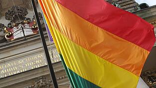 Am Rathaus - wie hier in Hamburg - wird in Aschaffenburg keine Regenbogenflagge gehisst. (Symbolbild) Am Rathaus - wie hier in Hamburg - wird in Aschaffenburg keine Regenbogenflagge gehisst. (Symbolbild)