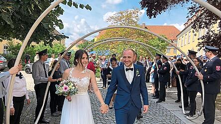 Auch vor Gott Ja gesagt haben nun Fabian und Regina Kerscher.