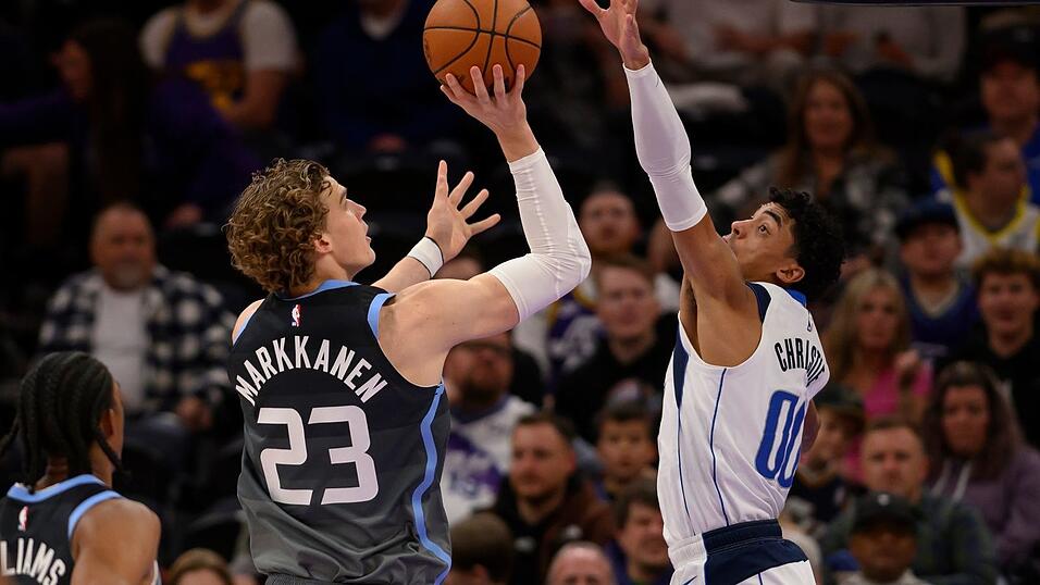 Lauri Markkanen f&uuml;hrte die Utah Jazz zu einem knappen Sieg &uuml;ber die Dallas Mavericks.
