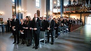 Die Beisetzung von K&ouml;nig Harald V. - hier ein Gedenkgottesdienst - findet am 9. September statt.