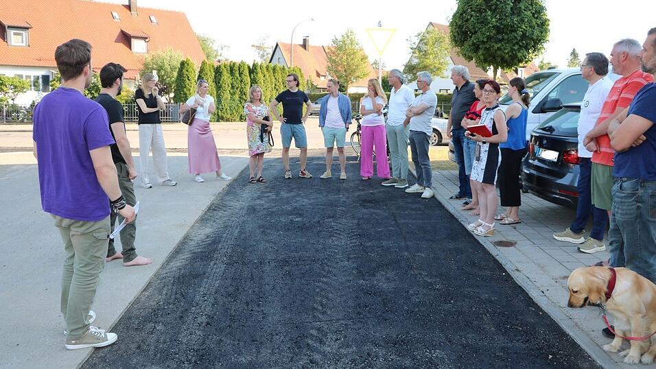 Ein rundes Dutzend Mitglieder der Interessengemeinschaft erläuterten den sieben Stadträten vor Ort im Platanenweg ihre Bedenken. Ein rundes Dutzend Mitglieder der Interessengemeinschaft erläuterten den sieben Stadträten vor Ort im Platanenweg ihre Bedenken.