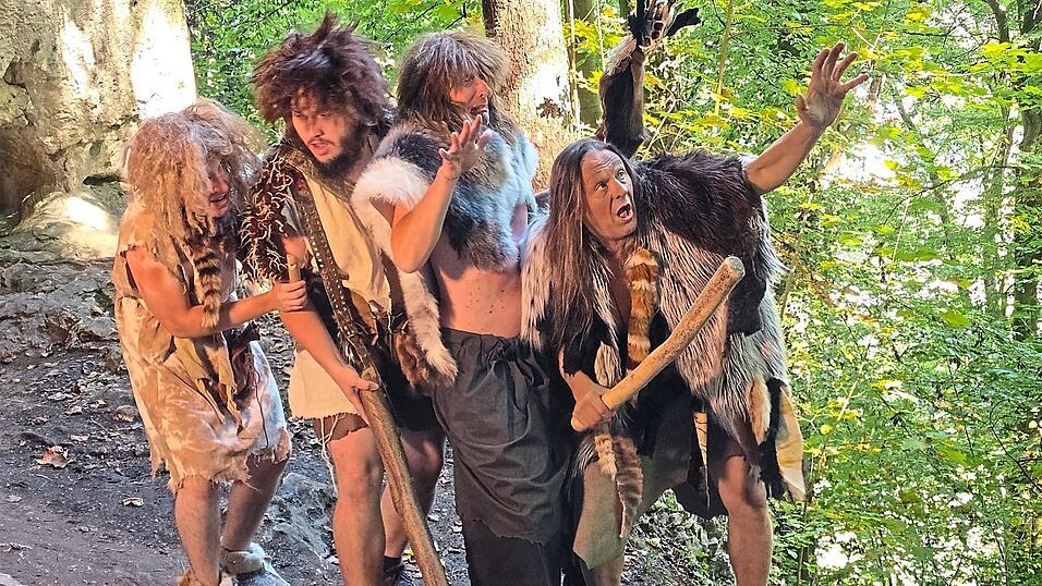 Die Neandertaler (von links): Simon Kehm, Johannes Kraus, Rudi Hofstetter und Sascha Jakob.