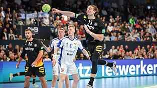 Juri Knorr präsentierte sich gegen Island in starker Form. Juri Knorr präsentierte sich gegen Island in starker Form.