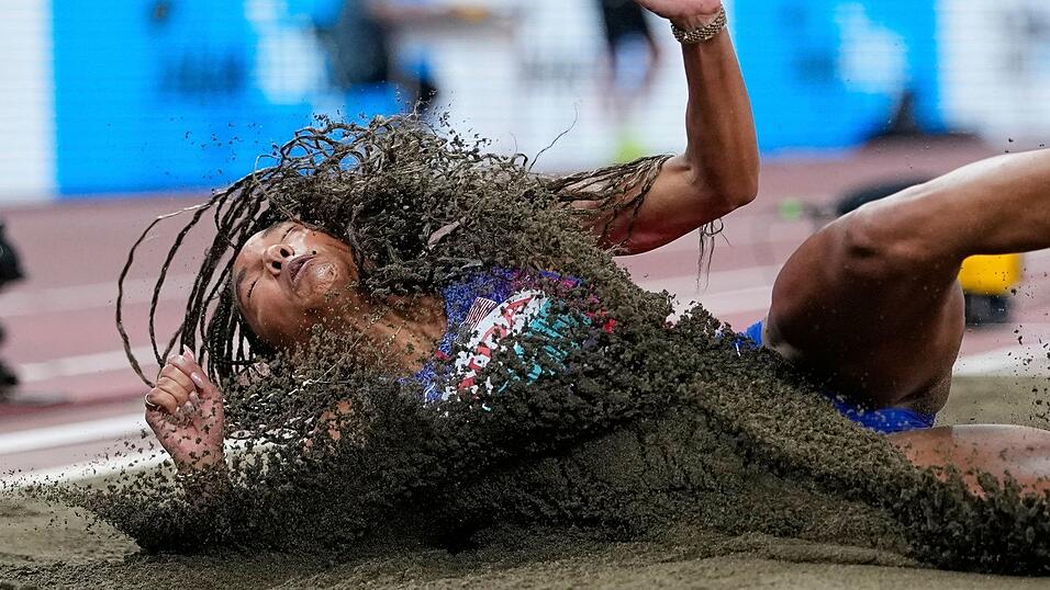 Mihambo-Konkurrentin Tara Davis-Woodhall überzeugt bei der WM.