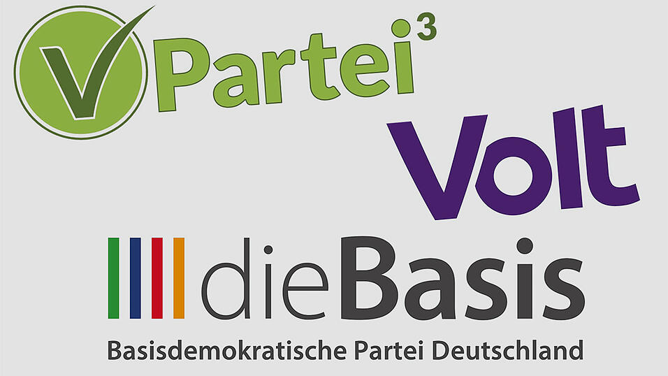 Drei Kleinparteien treten in der Region um W&auml;hlerstimmen an.