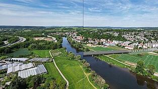 Das Regental mit der geplanten Brücke Das Regental mit der geplanten Brücke