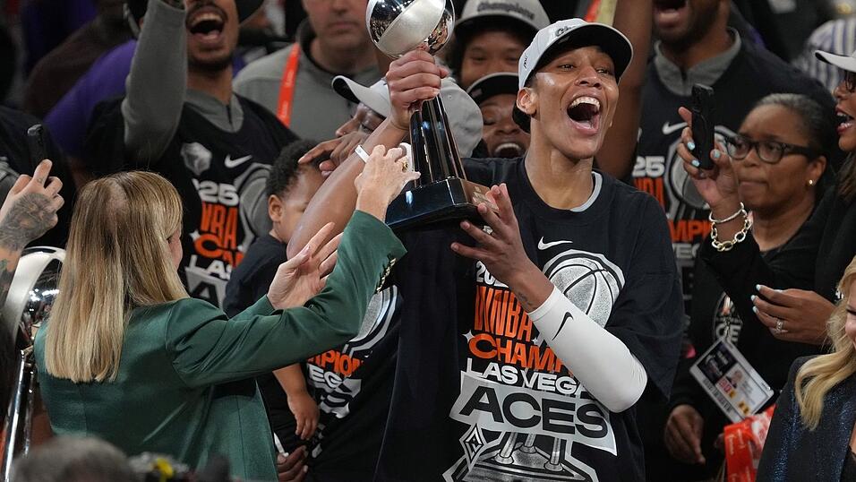 A'ja Wilson hat die Las Vegas Aces zur dritten Meisterschaft in der WNBA geführt. A'ja Wilson hat die Las Vegas Aces zur dritten Meisterschaft in der WNBA geführt.