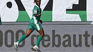 Noel Futkeu brachte Fürth in Hannover in Führung. Noel Futkeu brachte Fürth in Hannover in Führung.