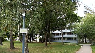 Der Schatten gro&szlig;er B&auml;ume - wie hier vor dem Seniorenheim St. Nikola - hilft gegen sommerliche Hitze. Stadtrat Ernst Binner spricht sich au&szlig;erdem f&uuml;r staatliche F&ouml;rderprogramme aus, um den Hitzeschutz in Seniorenheimen und Kliniken zu verbessern.