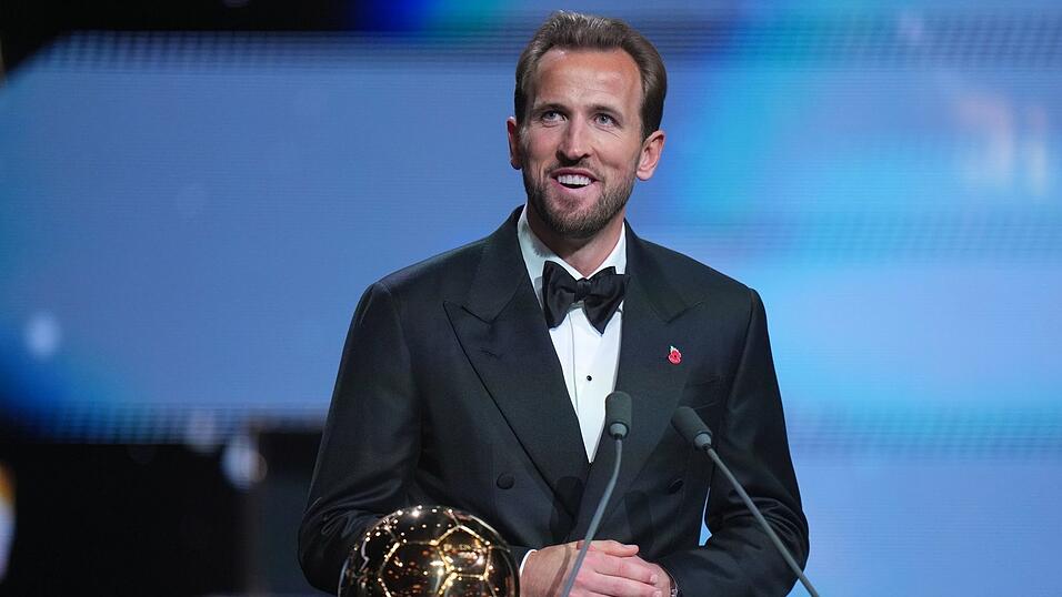 Gewinner des Ballon d'Or: Bayern-Stürmer Harry Kane. Gewinner des Ballon d'Or: Bayern-Stürmer Harry Kane.