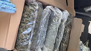Das sichergestellte Cannabis