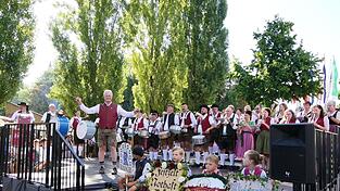 Ein Besuchermagnet war am Sonntag auf dem Gäubodenvolksfest das gemeinsame Blaskonzert der sieben Festzeltkapellen. Auch MdB Alois Rainer schwang dabei den Dirigentenstab.