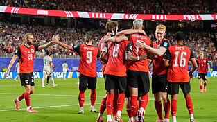 Jubel bei &Ouml;sterreich: Marko Arnautovic brachte sein Team in F&uuml;hrung.