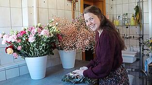 Anna Vogl in ihrer neuen Werkstatt. Anna Vogl in ihrer neuen Werkstatt.