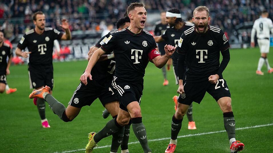 Josuha Kimmich (M) brachte den FC Bayern in Führung. Josuha Kimmich (M) brachte den FC Bayern in Führung.