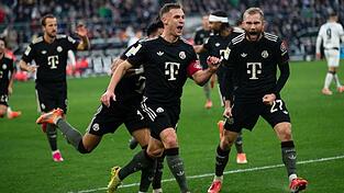 Josuha Kimmich (M) brachte den FC Bayern in Führung. Josuha Kimmich (M) brachte den FC Bayern in Führung.