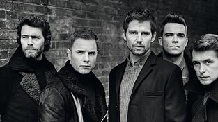 Take That, diesmal weniger bunt (von links): Howard Donald, Gary Barlow, Jason Orange, Robbie Williams und Mark Owen