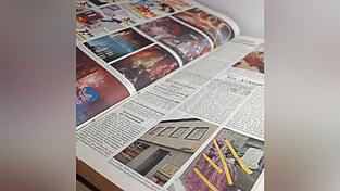 Rund um die Welt wurde ins Jahr 2000 gefeiert (im Hintergrund), in Landau wurde es mit einem unfreiwilligen 'Urknall', der mehrere Fensterscheiben bersten lie&szlig;, begr&uuml;&szlig;t.