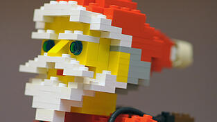 Ein Lego-Weihnachtsmann.