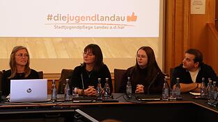 Stadtjugendpflegerin Kristina Demmlmaier (v.l.) und ihre Kollegen Sabine Sailer Nathalie Eck und Fin Schuster stellten sich und ihre Arbeit am Donnerstag im Stadtrat vor. Stadtjugendpflegerin Kristina Demmlmaier (v.l.) und ihre Kollegen Sabine Sailer Nathalie Eck und Fin Schuster stellten sich und ihre Arbeit am Donnerstag im Stadtrat vor.