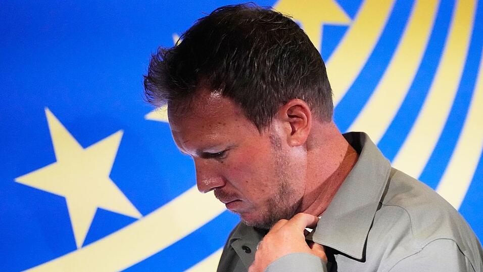 Ende als Bundestrainer nach etwas mehr als 1.000 Tagen: Julian Nagelsmann. Ende als Bundestrainer nach etwas mehr als 1.000 Tagen: Julian Nagelsmann.