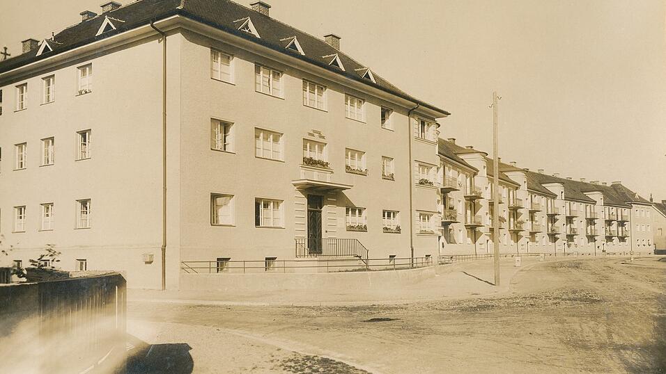 Wohnanlage Rennbahnstra&szlig;e, um 1929/1930.