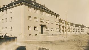 Wohnanlage Rennbahnstra&szlig;e, um 1929/1930.