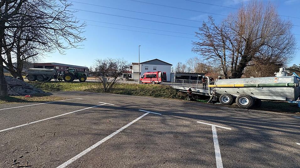 Impressionen vom Einsatz am Samstag in Buch am Erlbach.