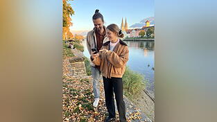 Simon Wirth und Maria Wilhelm haben eine Event-App für Regensburg entwickelt.