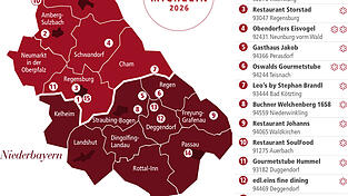 Die Sterne-Lokale in Niederbayern und der Oberpfalz. Die Sterne-Lokale in Niederbayern und der Oberpfalz.