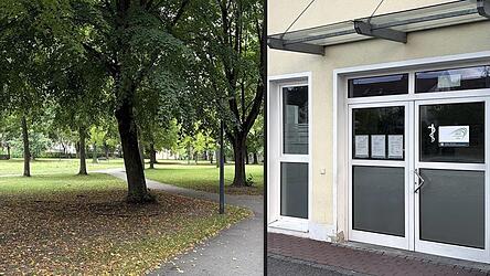 Viele Anwohner machen einen Bogen um den St.-Nikola-Park und fordern dass die Substitutionspraxis (rechts) geschlossen wird.