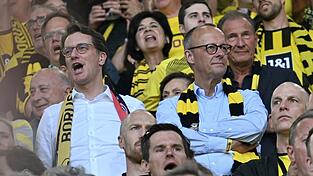 Als Besucher eines BVB-Spiels im Mai 2023: Bundeskanzler Friedrich Merz. (Archiv)